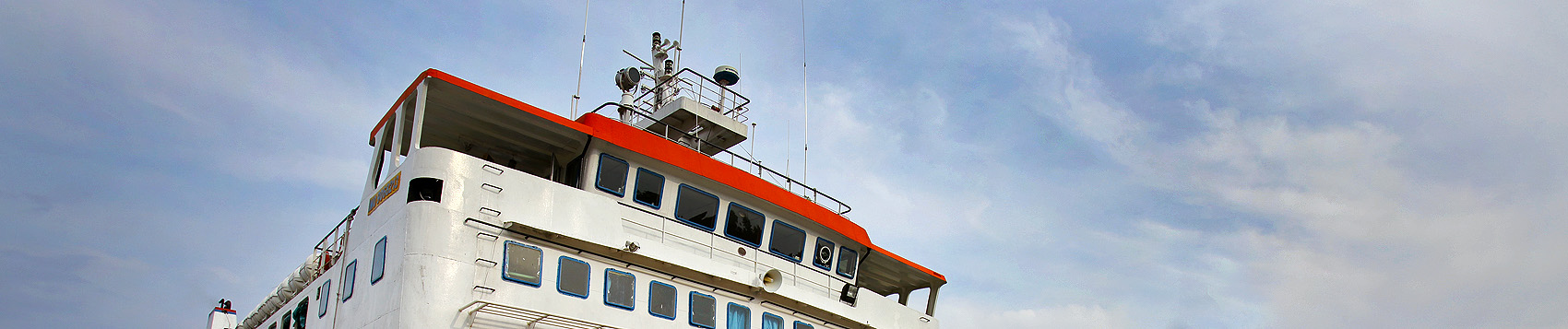 Ferry between mainland Sumatra and Nias Island, Indonesia.