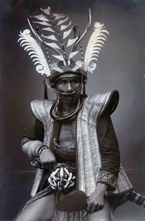 Nias Island warrior, Indonesia.