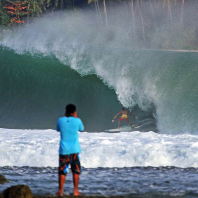 Sorake in Lagundri Bay, South Nias. Photo by Justin Bu'ulolo.