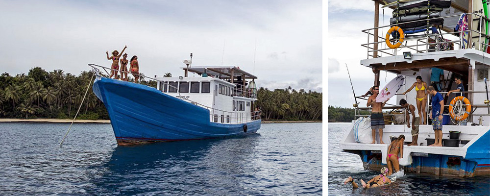 Lagundri based surf-charter boat Ono Niha, from Keyhole Surf Camp. Photos courtesy of www.niassurfcharter.com 