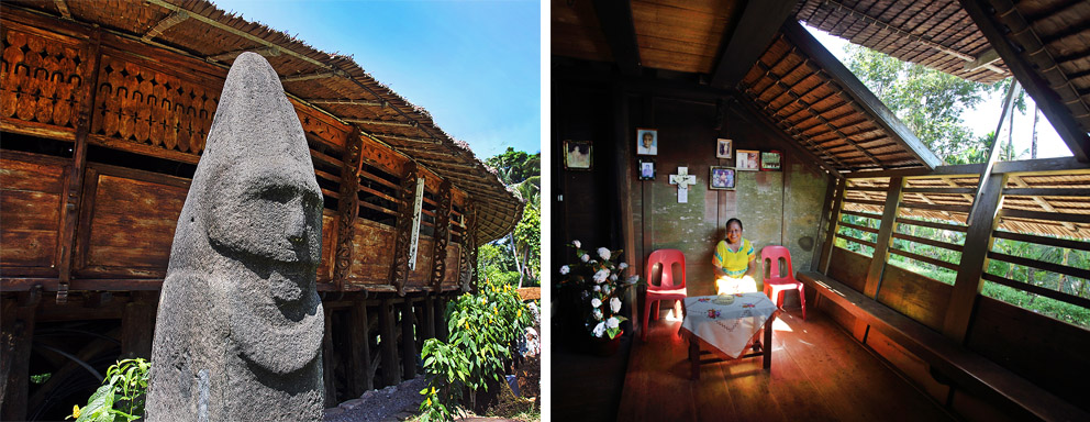 Traditional houses (Omo Hada) near Gunungsitoli.