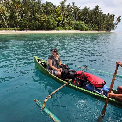 Island exploring off the west-coast of Nias Regency.