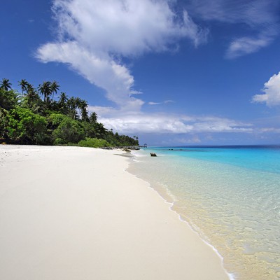 Asu Island off the west-coast of Nias. Sirombu, Nias Barat.