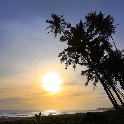 Sunset at the west-coast of Nias