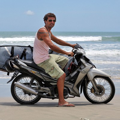 Wave hunt along the wild west coast of Nias Island. Some beaches can only be reached with a motorbike or on foot.