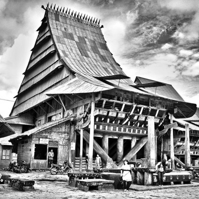 Omo Zebua, a traditional chiefs house in Bawömataluo village. Photo by Franky Simanjuntak.