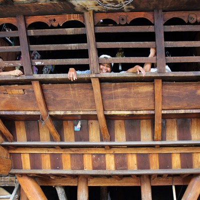 Traditional south nias house. Hilimondregeraya village, Nias Selatan.