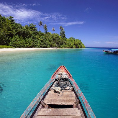 Pulau Panjang off the northern coast of Nias. Lahewa, Nias Utara.