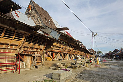 Stone paved street in Bawömataluo village