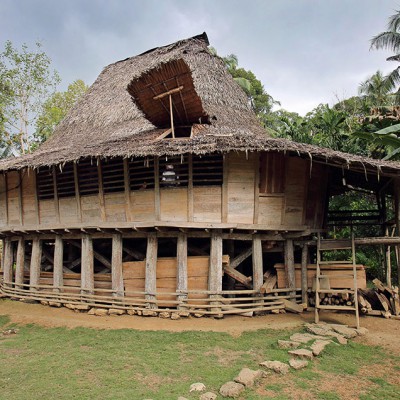 A tradional northern Nias house. Humene Si'hene asi village, Tugala Oyo, Nias Utara.