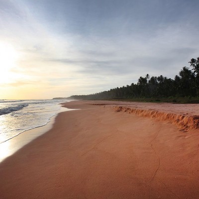 Pantai Pasir Merah (red sand beach) on the north-west coast of Nias. Afulu, Nias Utara.