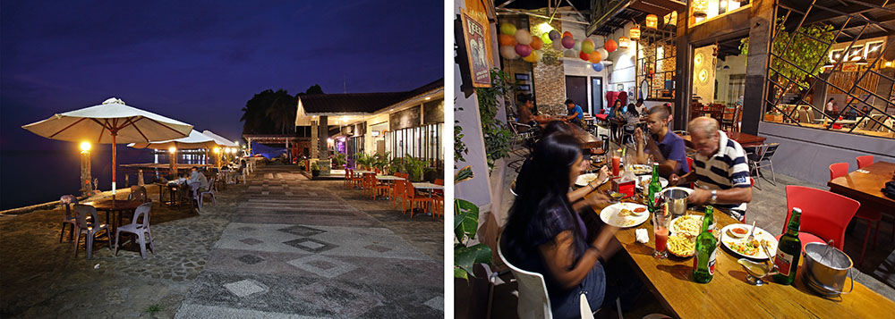Two popular restaurants in Gunungsitoli; Grand Kartika and Lazara Point.