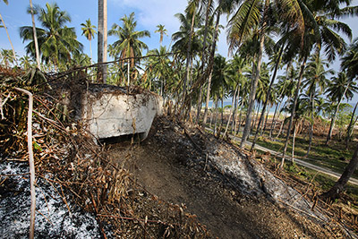 Japanese bunker at Toyolawa beach