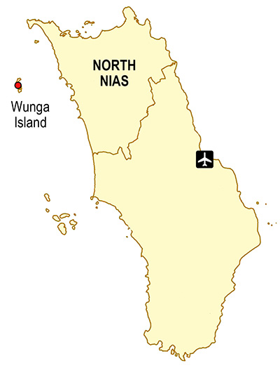 Wunga island map