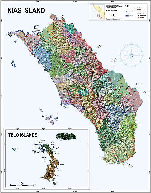 Nias Island Map - Widget